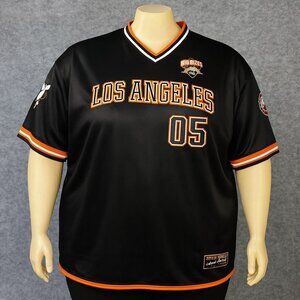 1992 FUBU Jersey Los Angeles 05 Black Orange Men’s 3XL Rare 90s Hip Hop NWOT Vin